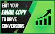 proofread or edit your email copy to increase conversions