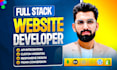 do full stack website development, with mongodb express react and node js
