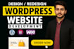 design a basic website using wordpress