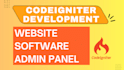 develop custom codeigniter php website