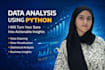 do professional data analysis using python, excel, and sql