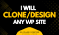 clone or redesign any website in wordpress elementor