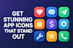 design a professional app icon for ios and android