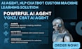 build custom ai agent, dl, ml model, nlp chatbot reasoning agent, voice ai agent