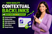 build high quality contextual backlinks and domain rating