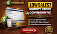 audit your shopify store to fix low conversion and increase sales
