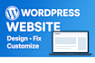 design, customize, and fix your wordpress website professionally
