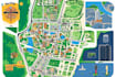 create a vector map illustration for events, festivals, and venues