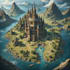 draw fantasy map illustration with cool details