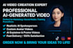 create cinematic ai videos using runway, veo 3, synthesia and pika labs