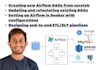 create, update airflow dags, end to end project support in docker setup, dags