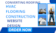 design roofing website hvac flooring construction website