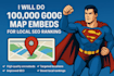 do google map embeds for local SEO ranking