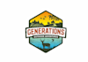 design unique generations outdoor adventures logo