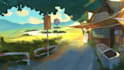 draw cute custom background for stream overlay, anime style