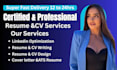 write and design CV, resume, cover letter and optimize linkedin