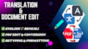 translate, edit hand writing and scanned document
