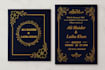 design elegant and luxury wedding invitation cards