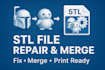repair stl files and merge multiple 3d models into one file