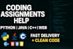 do programming in python, java, c, c hash and cpp