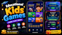 develop fun educational kids games, quiz games, math, science and stem games