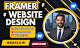 design  framer website, framer landing page, figma to framer webflow design