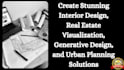 interior design real estate visualization generative exterior design urban plan