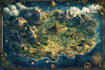 draw fantasy map illustration