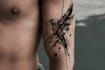custom an abstract black tattoo design
