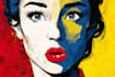 draw a retro pop art roy lichtenstein style