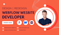 develop webflow website, webflow developer
