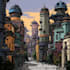 create stunning sci fi city art