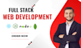 do custom website development as full stack developer frontend developer