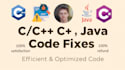 fix bugs and errors in your java, c, cpp, c sharp code