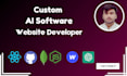 build ai saas, ai web app, ai software, full stack ai website