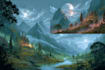 design detailed fantasy landscapes and environments