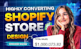 build shopify website, design or redesign shopify store, dropshipping store