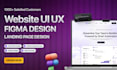 do website design, landing page design, website ui ux in figma, website mockup