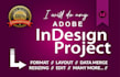 do professional book interior layout and typesetting in indesign