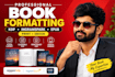 convert PDF to epub, do book formatting and ebook conversion for amazon KDP