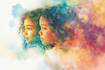 draw a digital watercolor illustration