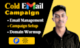 launch instantly ai and manage cold email campaign outreach
