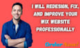 redesign, fix, and improve your wix website professionally, creative halloween