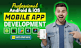 do android and ios mobile app development, flutter developer hybrid app creation