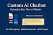 build an ai chatbot trained on your documents or website