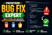 fix HTML CSS javascript bugs and errors in your website