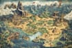 make a fantasy map illustration