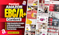 do amazon ebc design, amazon a plus content, or amazon listing images design