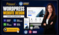 create modern SEO wordpress website design using elementor