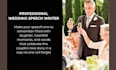 write a custom wedding speech with heart and humor